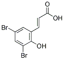 3,5-DIBROMO-2-HYDROXYCINNAMIC ACID Struktur