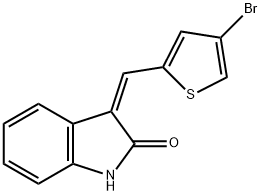 3-[(Z)-(4-BROMO-2-THIENYL)METHYLIDENE]-1H-INDOL-2-ONE Struktur