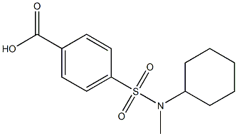 4-([CYCLOHEXYL(METHYL)AMINO]SULFONYL)BENZOIC ACID Struktur