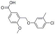 3-(4-CHLORO-3-METHYL-PHENOXYMETHYL)-4-METHOXY-BENZOIC ACID Struktur