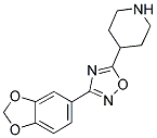 4-[3-(1,3-BENZODIOXOL-5-YL)-1,2,4-OXADIAZOL-5-YL]PIPERIDINE Struktur