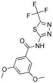 3,5-DIMETHOXY-N-[5-(TRIFLUOROMETHYL)-1,3,4-THIADIAZOL-2-YL]BENZAMIDE Struktur