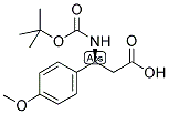 BOC-(S)-3-AMINO-3-(4-METHOXY-PHENYL)-PROPIONIC ACID Struktur