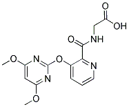 [[[3-[(4,6-DIMETHOXYPYRIMIDIN-2-YL)OXY]PYRIDIN-2-YL]CARBONYL]AMINO]ACETIC ACID Struktur