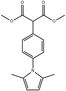 DIMETHYL 2-[4-(2,5-DIMETHYL-1H-PYRROL-1-YL)PHENYL]MALONATE Struktur