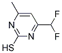 4-DIFLUOROMETHYL-6-METHYL-PYRIMIDINE-2-THIOL Struktur