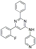 6-(2-FLUOROPHENYL)-2-PHENYL-N-PYRIDIN-4-YLPYRIMIDIN-4-AMINE Struktur