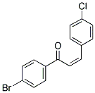 (Z)-1-(4-BROMOPHENYL)-3-(4-CHLOROPHENYL)PROPENONE Struktur