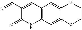 7-OXO-2,3,6,7-TETRAHYDRO-[1,4]DIOXINO[2,3-G]QUINOLINE-8-CARBALDEHYDE Struktur