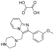 2-(3-METHOXY-PHENYL)-3-PIPERAZIN-1-YLMETHYL-IMIDAZO[1,2-A]PYRIDINE, COMPOUND WITH OXALIC ACID Struktur