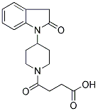 4-[4-(2,3-DIHYDRO-2-OXO-(1H)-INDOL-1-YL)PIPERIDIN-1-YL]-4-OXOBUTANOIC ACID Struktur