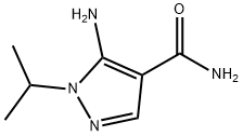 5-AMINO-1-ISOPROPYL-1H-PYRAZOLE-4-CARBOXAMIDE Struktur