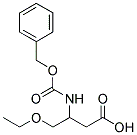 3-BENZYLOXYCARBONYLAMINO-4-ETHOXY-BUTYRIC ACID Struktur