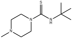 N-(TERT-BUTYL)-4-METHYLTETRAHYDRO-1(2H)-PYRAZINECARBOTHIOAMIDE Struktur