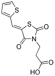 3-(2,4-DIOXO-5-THIOPHEN-2-YLMETHYLENE-THIAZOLIDIN-3-YL)-PROPIONIC ACID Struktur