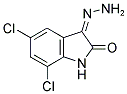 5,7-DICHLORO-3-HYDRAZONO-1,3-DIHYDRO-INDOL-2-ONE Struktur