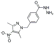 4-(3,5-DIMETHYL-4-NITRO-PYRAZOL-1-YLMETHYL)-BENZOIC ACID HYDRAZIDE Struktur