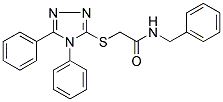 N-BENZYL-2-[(4,5-DIPHENYL-4H-1,2,4-TRIAZOL-3-YL)SULFANYL]ACETAMIDE Struktur