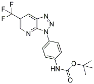 N-[4-[1,2,3,7-TETRAAZA-5-(TRIFLUOROMETHYL)INDEN-1-YL]PHENYL]CARBAMIC ACID, TERT-BUTYL ESTER Struktur