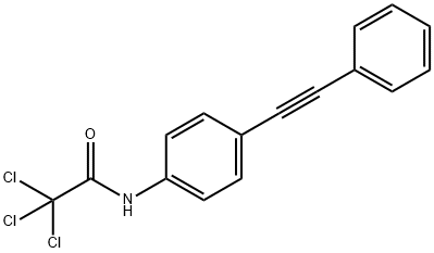 2,2,2-TRICHLORO-N-[4-(2-PHENYLETHYNYL)PHENYL]ACETAMIDE Struktur