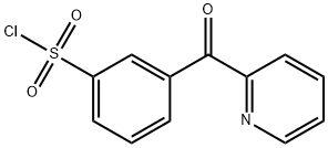 3-(PYRIDINE-2-CARBONYL)-BENZENESULFONYL CHLORIDE Struktur