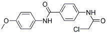 4-(2-CHLORO-ACETYLAMINO)-N-(4-METHOXY-PHENYL)-BENZAMIDE Struktur