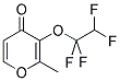 2-METHYL-3-(1,1,2,2-TETRAFLUOROETHOXY)-4H-PYRAN-4-ONE Struktur