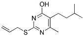 2-(ALLYLTHIO)-6-METHYL-5-(3-METHYLBUTYL)PYRIMIDIN-4-OL Struktur