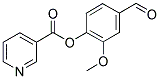 NICOTINIC ACID 4-FORMYL-2-METHOXY-PHENYL ESTER Struktur