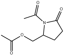 5-ACETOXYMETHYL-N-ACETYL-2-PYRROLIDINONE Struktur