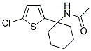 N-[1-(5-CHLOROTHIEN-2-YL)CYCLOHEXYL]ACETAMIDE Struktur