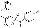 5-AMINO-N-(4-IODO-PHENYL)-2-METHOXY-BENZENESULFONAMIDE Struktur