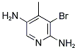 2,5-DIAMINO-3-BROMO-4-METHYLPYRIDINE Struktur