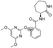 (3S)-3-[2-[(4,6-DIMETHOXYPYRIMIDIN-2-YL)OXY]BENZAMIDO]HEXAHYDRO-(1H)-AZEPIN-2-ONE Struktur