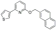 2-(2-NAPHTHYLMETHOXY)-6-THIEN-3-YLPYRIDINE Struktur