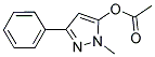 1-METHYL-3-PHENYL-1H-PYRAZOL-5-YL ACETATE Struktur