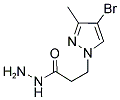 3-(4-BROMO-3-METHYL-PYRAZOL-1-YL)-PROPIONIC ACID HYDRAZIDE Struktur