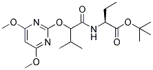 (2S)-2-[2-[(4,6-DIMETHOXYPYRIMIDIN-2-YL)OXY]-3-METHYLBUTANAMIDO]BUTANOIC ACID, TERT-BUTYL ESTER Struktur