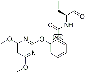 (2S)-2-[2-[(4,6-DIMETHOXYPYRIMIDIN-2-YL)OXY]BENZAMIDO]BUTYRALDEHYDE Struktur