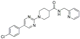 1-[5-(4-CHLOROPHENYL)PYRIMIDIN-2-YL]-N-(PYRIDIN-2-YLMETHYL)PIPERIDINE-4-CARBOXAMIDE Struktur