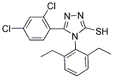 5-(2,4-DICHLORO-PHENYL)-4-(2,6-DIETHYL-PHENYL)-4H-[1,2,4]TRIAZOLE-3-THIOL Struktur