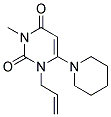 1-ALLYL-3-METHYL-6-PIPERIDIN-1-YLPYRIMIDINE-2,4(1H,3H)-DIONE Struktur