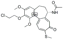 2-CHLOROACETYL-2-DEMETHYLTHIOCOLCHICINE Struktur