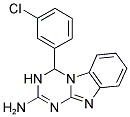 4-(3-CHLOROPHENYL)-3,4-DIHYDRO[1,3,5]TRIAZINO[1,2-A]BENZIMIDAZOL-2-AMINE Struktur