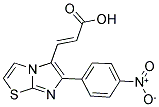 3-[6-(4-NITRO-PHENYL)-IMIDAZO[2,1-B]THIAZOL-5-YL]-ACRYLIC ACID Struktur