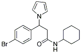 3-(4-BROMOPHENYL)-N-CYCLOHEXYL-3-(1H-PYRROL-1-YL)PROPANAMIDE Struktur