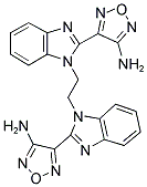 4-(1-{2-[2-(4-AMINO-1,2,5-OXADIAZOL-3-YL)-1H-BENZIMIDAZOL-1-YL]ETHYL}-1H-BENZIMIDAZOL-2-YL)-1,2,5-OXADIAZOL-3-AMINE Struktur