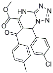 METHYL 7-(4-CHLOROPHENYL)-6-(4-METHYLBENZOYL)-4,7-DIHYDROTETRAZOLO[1,5-A]PYRIMIDINE-5-CARBOXYLATE Struktur