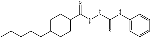 2-[(4-PENTYLCYCLOHEXYL)CARBONYL]-N-PHENYL-1-HYDRAZINECARBOTHIOAMIDE Struktur