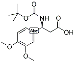 BOC-(S)-3-AMINO-3-(3,4-DIMETHOXY-PHENYL)-PROPIONIC ACID Struktur